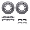 6312-48050 Brake Rotors with 3000-Series Ceramic Brake Pads Kit with Hardware, 2001-2010 GM, Position: Rear - image 1