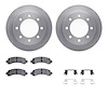 6312-48052 Brake Rotors with 3000-Series Ceramic Brake Pads Kit with Hardware, 2003-2020 GM, Position: Rear - image 1