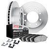 6312-48055 Brake Rotors with 3000-Series Ceramic Brake Pads Kit with Hardware, 2003-2008 GM, Position: Rear - image 1