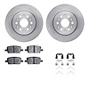 6312-48074 Brake Rotors with 3000-Series Ceramic Brake Pads Kit with Hardware, 2017-2020 GM, Position: Rear - image 1