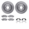 6312-49001 Brake Rotors with 3000-Series Ceramic Brake Pads Kit with Hardware, 2011-2012 VPG, Position: Front - image 1