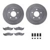 6312-54066 Brake Rotors with 3000-Series Ceramic Brake Pads Kit with Hardware, 1991-1992 Ford/Lincoln/Mercury/Mazda, Position: F - image 1