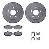 6312-54086 Brake Rotors with 3000-Series Ceramic Brake Pads Kit with Hardware, 1993-2000 Ford/Lincoln/Mercury/Mazda, Position: F - image 1