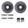 6312-54096 Brake Rotors with 3000-Series Ceramic Brake Pads Kit with Hardware, 1994-1995 Ford/Lincoln/Mercury/Mazda, Position: F - image 1