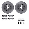 6312-54114 Brake Rotors with 3000-Series Ceramic Brake Pads Kit with Hardware, 2000-2004 Ford/Lincoln/Mercury/Mazda, Position: F - image 1
