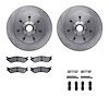 6312-54118 Brake Rotors with 3000-Series Ceramic Brake Pads Kit with Hardware, 1997-2002 Ford/Lincoln/Mercury/Mazda, Position: F - image 1