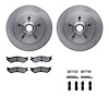 6312-54119 Brake Rotors with 3000-Series Ceramic Brake Pads Kit with Hardware, 1999-2004 Ford/Lincoln/Mercury/Mazda, Position: F - image 1