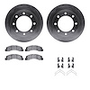6312-54123 Brake Rotors with 3000-Series Ceramic Brake Pads Kit with Hardware, 1999-1999 Ford/Lincoln/Mercury/Mazda, Position: F - image 1