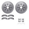 6312-54128 Brake Rotors with 3000-Series Ceramic Brake Pads Kit with Hardware, 2003-2005 Ford/Lincoln/Mercury/Mazda, Position: F - image 1