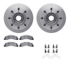 6312-54129 Brake Rotors with 3000-Series Ceramic Brake Pads Kit with Hardware, 2003-2004 Ford/Lincoln/Mercury/Mazda, Position: F - image 1