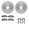 6312-54139 Brake Rotors with 3000-Series Ceramic Brake Pads Kit with Hardware, 2001-2005 Ford/Lincoln/Mercury/Mazda, Position: F - image 1
