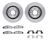 6312-54176 Brake Rotors with 3000-Series Ceramic Brake Pads Kit with Hardware, 2005-2009 Ford/Lincoln/Mercury/Mazda, Position: F - image 1