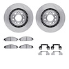 6312-54177 Brake Rotors with 3000-Series Ceramic Brake Pads Kit with Hardware, 2008-2009 Ford/Lincoln/Mercury/Mazda, Position: F - image 1