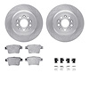 6312-54178 Brake Rotors with 3000-Series Ceramic Brake Pads Kit with Hardware, 2005-2009 Ford/Lincoln/Mercury/Mazda, Position: R - image 1