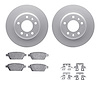 6312-54186 Brake Rotors with 3000-Series Ceramic Brake Pads Kit with Hardware, 2006-2013 Ford/Lincoln/Mercury/Mazda, Position: R - image 1