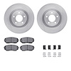 6312-54189 Brake Rotors with 3000-Series Ceramic Brake Pads Kit with Hardware, 2007-2015 Ford/Lincoln/Mercury/Mazda, Position: F - image 1
