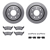 6312-54208 Brake Rotors with 3000-Series Ceramic Brake Pads Kit with Hardware, 2012-2014 Ford/Lincoln/Mercury/Mazda, Position: R - image 1