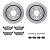 6312-54209 Brake Rotors with 3000-Series Ceramic Brake Pads Kit with Hardware, 2012-2020 Ford/Lincoln/Mercury/Mazda, Position: R - image 1