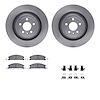 6312-54211 Brake Rotors with 3000-Series Ceramic Brake Pads Kit with Hardware, 2013-2019 Ford/Lincoln/Mercury/Mazda, Position: F - image 1