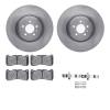 6312-54222 Brake Rotors with 3000-Series Ceramic Brake Pads Kit with Hardware, 2013-2014 Ford/Lincoln/Mercury/Mazda, Position: F - image 1