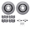 6312-54228 Brake Rotors with 3000-Series Ceramic Brake Pads Kit with Hardware, 2015-2020 Ford/Lincoln/Mercury/Mazda, Position: F - image 1