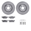 6312-54234 Brake Rotors with 3000-Series Ceramic Brake Pads Kit with Hardware, 2015-2020 Ford/Lincoln/Mercury/Mazda, Position: F - image 1
