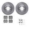 6312-56010 Brake Rotors with 3000-Series Ceramic Brake Pads Kit with Hardware, 1970-1977 Ford/Lincoln/Mercury/Mazda, Position: F - image 1
