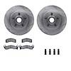 6312-56015 Brake Rotors with 3000-Series Ceramic Brake Pads Kit with Hardware, 1981-1981 Ford/Lincoln/Mercury/Mazda, Position: F - image 1