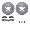 6312-56016 Brake Rotors with 3000-Series Ceramic Brake Pads Kit with Hardware, 1991-1994 Ford/Lincoln/Mercury/Mazda, Position: F - image 1