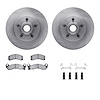 6312-56018 Brake Rotors with 3000-Series Ceramic Brake Pads Kit with Hardware, 1990-1991 Ford/Lincoln/Mercury/Mazda, Position: F - image 1