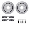 6312-56034 Brake Rotors with 3000-Series Ceramic Brake Pads Kit with Hardware, 2003-2011 Ford/Lincoln/Mercury/Mazda, Position: R - image 1