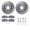6312-58026 Brake Rotors with 3000-Series Ceramic Brake Pads Kit with Hardware, 2014-2020 Acura/Honda, Position: Front - image 1