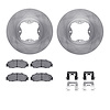6312-59035 Brake Rotors with 3000-Series Ceramic Brake Pads Kit with Hardware, 1991-1997 Acura/Honda, Position: Front - image 1