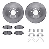 6312-59066 Brake Rotors with 3000-Series Ceramic Brake Pads Kit with Hardware, 2016-2021 Acura/Honda, Position: Front - image 1