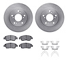 6312-59073 Brake Rotors with 3000-Series Ceramic Brake Pads Kit with Hardware, 2012-2015 Acura/Honda, Position: Front - image 1