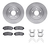 6312-59085 Brake Rotors with 3000-Series Ceramic Brake Pads Kit with Hardware, 2007-2016 Acura/Honda, Position: Front - image 1