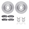6312-59086 Brake Rotors with 3000-Series Ceramic Brake Pads Kit with Hardware, 2011-2014 Acura/Honda, Position: Front - image 1