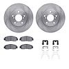 6312-59094 Brake Rotors with 3000-Series Ceramic Brake Pads Kit with Hardware, 2013-2015 Acura/Honda, Position: Front - image 1