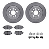 6312-59116 Brake Rotors with 3000-Series Ceramic Brake Pads Kit with Hardware, Fits Select Acura/Honda, Position: Rear - image 1