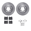 6312-63006 Brake Rotors with 3000-Series Ceramic Brake Pads Kit with Hardware, 1971-1971 Mercedes-Benz, Position: Front - image 1