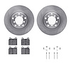 6312-63009 Brake Rotors with 3000-Series Ceramic Brake Pads Kit with Hardware, 1965-1973 Mercedes-Benz, Position: Front - image 1