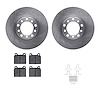 6312-63015 Brake Rotors with 3000-Series Ceramic Brake Pads Kit with Hardware, 1968-1976 Mercedes-Benz, Position: Front - image 1