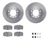 6312-63035 Brake Rotors with 3000-Series Ceramic Brake Pads Kit with Hardware, 1984-1985 Mercedes-Benz, Position: Front - image 1