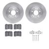 6312-63043 Brake Rotors with 3000-Series Ceramic Brake Pads Kit with Hardware, 1990-1998 Mercedes-Benz, Position: Front - image 1