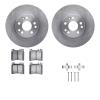 6312-63048 Brake Rotors with 3000-Series Ceramic Brake Pads Kit with Hardware, 1991-1999 Mercedes-Benz, Position: Front - image 1