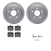 6312-63067 Brake Rotors with 3000-Series Ceramic Brake Pads Kit with Hardware, 1994-1998 Mercedes-Benz, Position: Rear - image 1