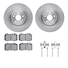 6312-63072 Brake Rotors with 3000-Series Ceramic Brake Pads Kit with Hardware, 2000-2005 Mercedes-Benz, Position: Front - image 1