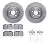 6312-63073 Brake Rotors with 3000-Series Ceramic Brake Pads Kit with Hardware, 2006-2011 Mercedes-Benz, Position: Front - image 1