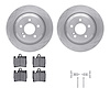 6312-63090 Brake Rotors with 3000-Series Ceramic Brake Pads Kit with Hardware, 2000-2003 Mercedes-Benz, Position: Rear - image 1