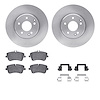 6312-63094 Brake Rotors with 3000-Series Ceramic Brake Pads Kit with Hardware, 2001-2011 Mercedes-Benz, Position: Front - image 1
